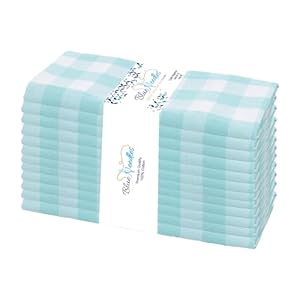 Blue Needles Gingham Stoffservietten 12er Set