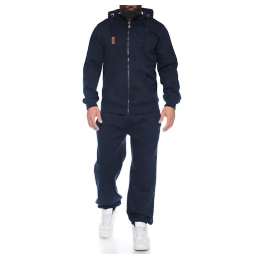 Finchman Finchsuit 1 herr jogging kostym träningsoverall sportdräkt FMJS135, Mörkblå, 3XL
