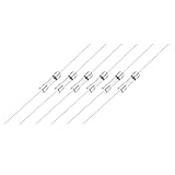 Taille : 5 x 20 mm (diamètre x longueur) ; longueur totale : 96 mm ; tension maximale : 250 V ; courant maximum : 6,3 A ; dans le paquet de 6 fusibles en verre assorti