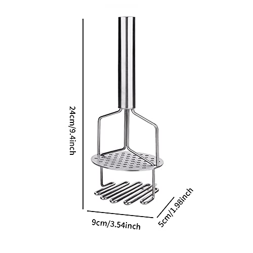 Iayokocc 16355757872007 Potato Masher, Stainless Steel Potato Ricer thumb #6