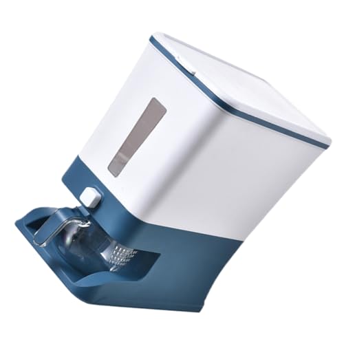 ARTSEWPLY 容量計量米保存容器 食品グレード密封防虫防湿 米 穀物用キッチンストッカー 透明窓付き在庫確認簡単