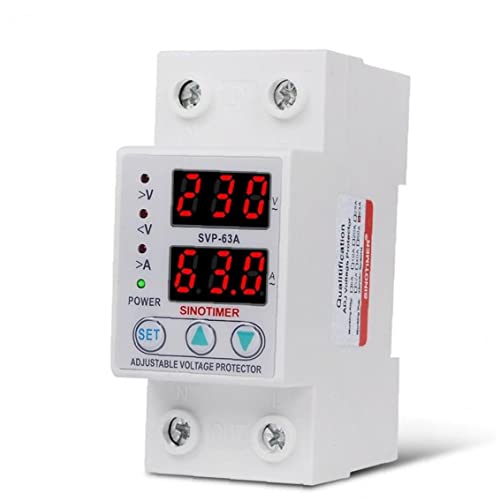 Relais de protection sous tension 63A 230V ajustable pour tableau