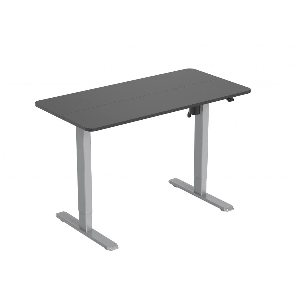 Table de bureau EQUIP 650811 avec plateau robuste noir mat