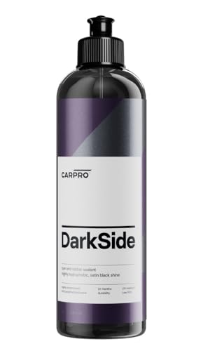 CARPRO DarkSide - Sellador para neumáticos y caucho, hidrófobo y autolimpiante, negro satinado, protección UV, revive el caucho opaco, listo para usar - 500 ml