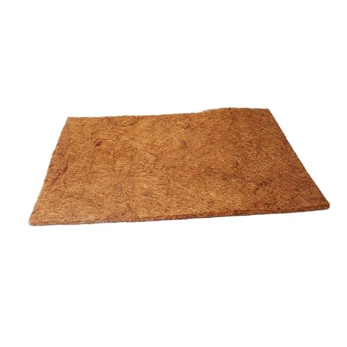 VICASKY 2 pièces Tapis Fibre de Naturel pour Reptiles Coussin Respirant et Résistant à Usure Tapis de Lit pour Terrarium et Aménagement Habitat Reptile