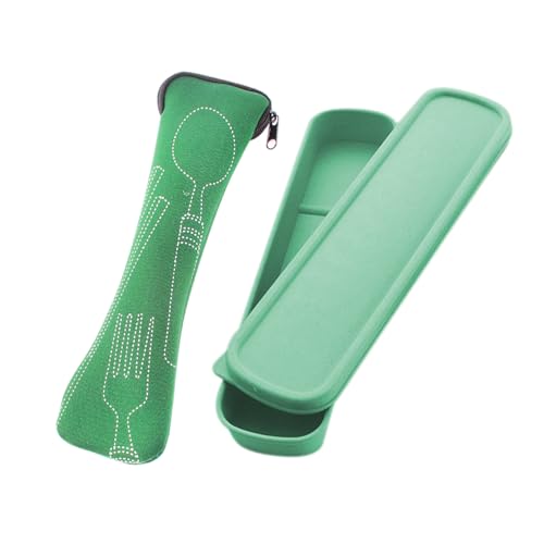 1 bandeja para cubiertos, 1 bolsa para cubiertos, soporte para cubiertos de viaje, bandeja para cubiertos portátil, herramientas de almacenamiento de cubiertos, recipiente de almacenamiento