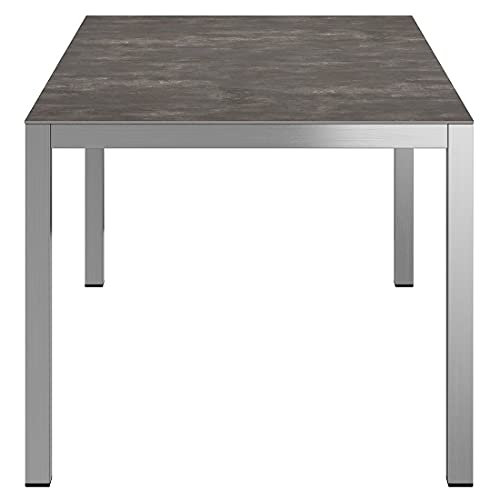 OUTLIV. Rimini II Gartentisch 160x90 cm mit Gestell aus Edelstahl und Tischplatte aus Cearag Glas, moderner Eyecatcher… – Bild 4