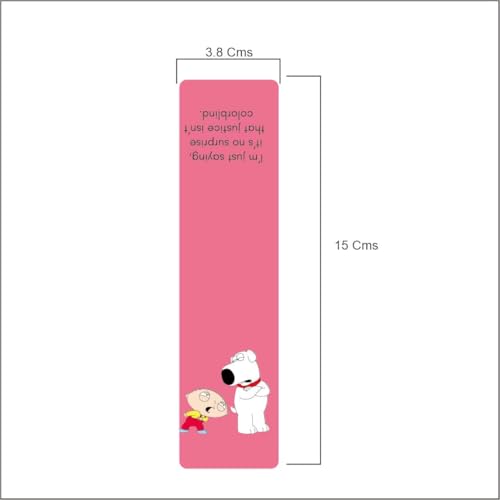 Image of Zesta Magnetic Bookmark Set of 7 | Aesthetic Book Mark for Reading | Cute Anime Bookmarks for Kids, Students | Book Accessories for Novels, Gifts for Readers(Family Guy Magnetic Bookmarks, 15X4 Cms)