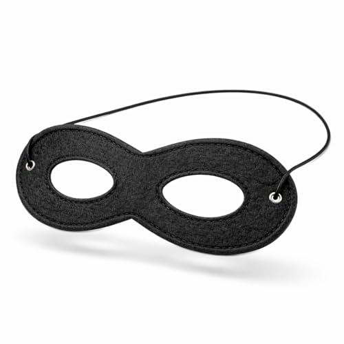 Costumed Bandit Zoro Masque pour les yeux comme les gourmets et les voleurs de banque Noir Masque de cambrioleur - Pour enfants et adultes pour le carnaval
