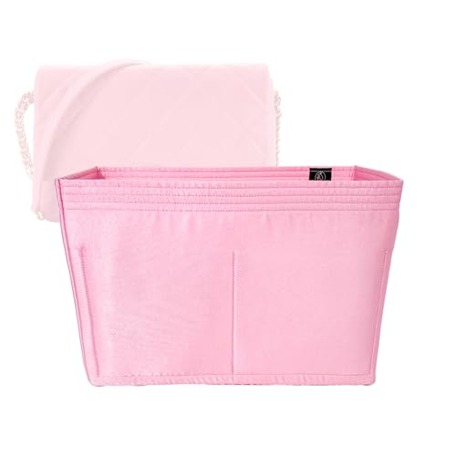 Zoomoni Silky Purse Organizer for Chanel Chain Melody Flap Medium (AS3165) (Handmade/4 Color Options) [Silky Satin, Silk Liner, Insert, Shaper]