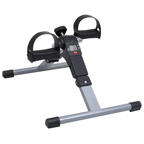 Vetnasa Ejercitador de Pedales para piernas y Brazos con Pantalla LCD Deportes, Fitness y musculación, Cardio, Máquinas de Cardio, Bicicletas estáticas Negro 2,92 KG