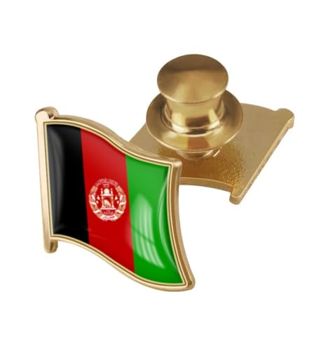 Image of vmcoatdu Country Flag Backs Locking Pin Keepers Locking Clasp Pin Badge International Travel Brooch Metal Alloy Souvenir Pin 0.75x0.7 Inch Small Pin