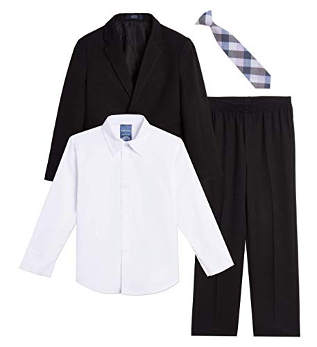 Image of Nautica Boys' Suit Set with Jacket, Pant, Shirt and Tie