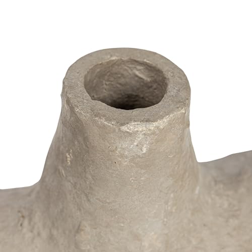 Bloomingville Vaso Decorativo In Cartapesta Astratto Moderno, Grigio (Ognuno Può Variare) - 8