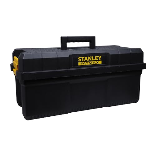 Image of STANLEY FMST81083-1 150 kg Load Capacity Heavy-Duty Portable Plastic Work Step Tool Box, 25 inch
