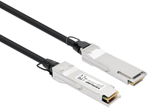 Câble DAC 40G QSFP+ Intellinet Twinax passif de 1m pour liaisons réseaux haute densité