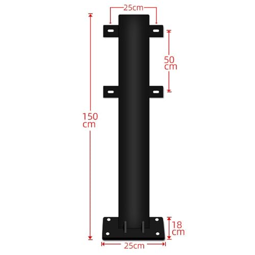 Borne de recharge universelle en acier | Socle robuste fixation sol