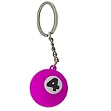 IZROLO Fashion Billiards Keychain Creative 9 Ball shaped Keychain Gift for Billiards Athletes and Billiards Enthusiasts (No.4)