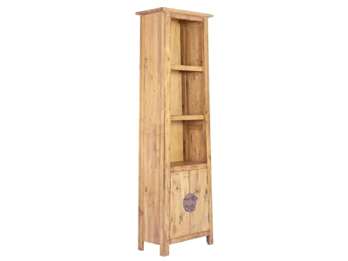 Woodkings® Hochschrank Rangun Massivholz Pinie Badhochschrank rustikal massiv Badmöbel Badezimmer Badezimmerhochschrank Badschrank Echtholz