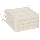 JUEGO DE 4 PARA RENOVAR TU ESPACIO: Ideales para darle un aire nuevo a tus sillas de exterior, estos cojines para sillas miden 42x42x5 cm (LxANxAL). Nota: Verifica las medidas antes de hacer tu compra
