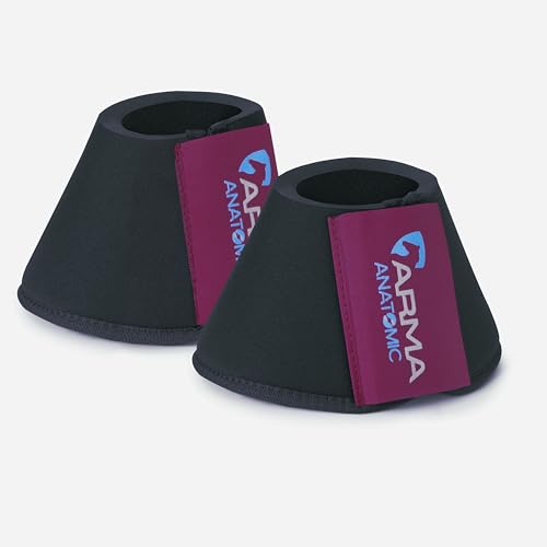 Shires ARMA Neoprene Bell Boots (Black Cherry, Full)