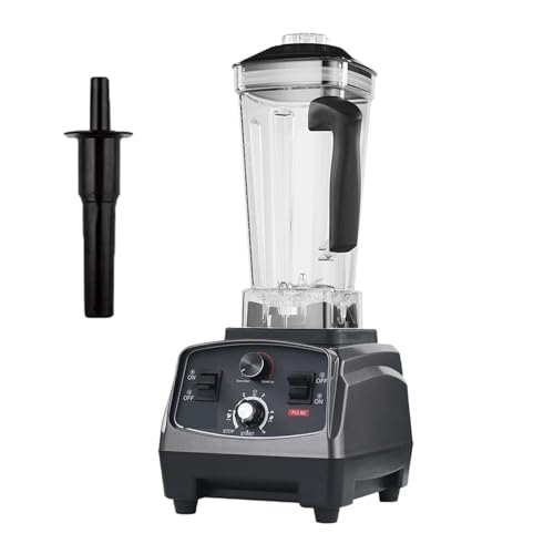 Licuadora Comercial De Alta Resistencia 3 HP Y 2200 W Con Temporizador, Exprimidor, Procesador Alimentos For Frutas, Batidos Hielo, Jarra 2 L Sin BPA Batido Rápido Eficaz
