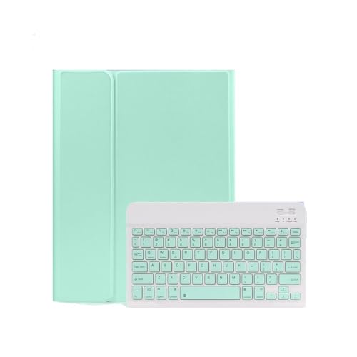 Teclado inalámbrico y ratón para iPad Air 11 2025 funda protectora de 10.9 pulgadas verde