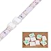 PETKNOWS 80 PCS Light Strip Mounting Clips White Self Adhesive Led Light Fasteners Mounting Holder Cable Clamp Organizer for 10mm Light Strip (10 mm)