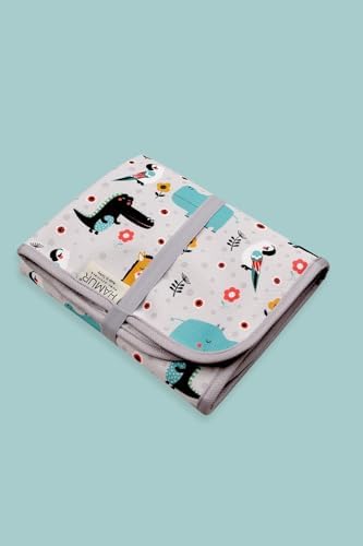 Miniatura 6 de Hamur Home Cambiador portátil  Impermeable, lavable y fácil de limpiar, plegable cambiador de bebé de viaje para bolsa de pañales, compacto y