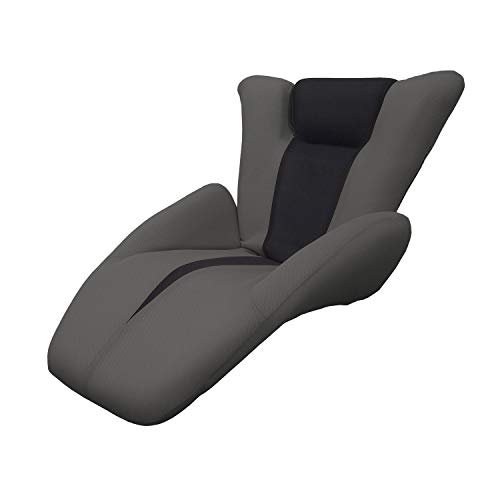 アーバン通商 日本製 国産 デルタマンボウ ソファ グレー/ブラック 1人掛け 流線型 デザイナーズソファ