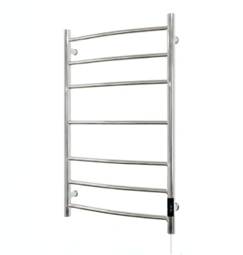 Manissa Greened House Siena Electric Stainless Steel Towel Rail 400 x 800mm Mirror Polished Finish Dry Electric Towel Radiator