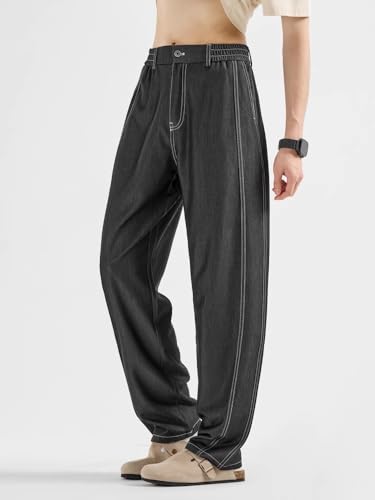 Summer Thin Jeans Mens Loose Pants straighttipped Silk4