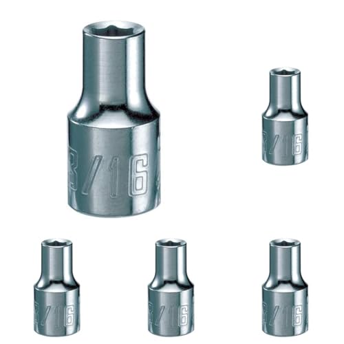 Image of CRAFTSMAN Shallow Socket, SAE, 1 /4-Inch Drive, 3 /16-Inch, 6-Point (CMMT43491) (Pack of 5)