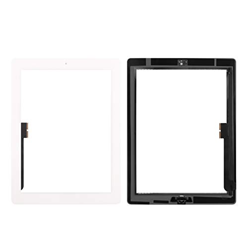 A-MIND for iPad 3 A1416 A1430 A1403 Touch Screen Replacement Digitizer Front Glass with Tool Kits+Screen Protector (LCD not Include, No Instructions) Panel Replacement (White)