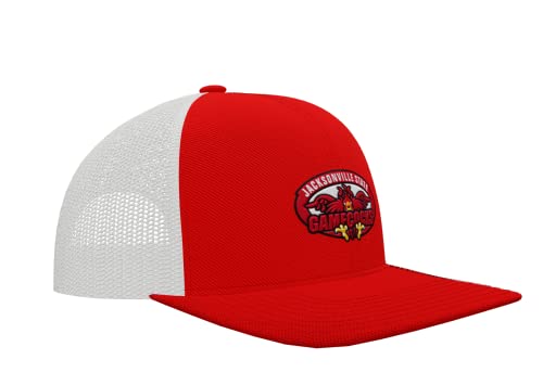 Jacksonville-State-Gamecocks-Mid-Profile-Adjustable-Snap-Back-Trucker-Baseball-Hat-Cap