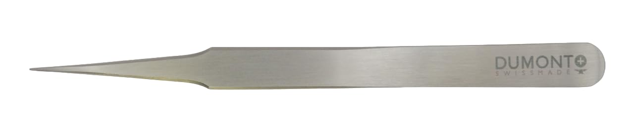 Dumont Precision Tweezers for Watchmaking, Precision Mechanics, Jewellery, Inox02, Polished Finish, Swiss Made (No. 2)