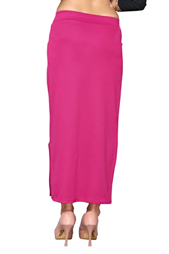Image of Yashika Women Yashika Women's Full Elastic Lycra Blend Saree Shapewear Petticoat(New-Shape Sky Blue-XL)