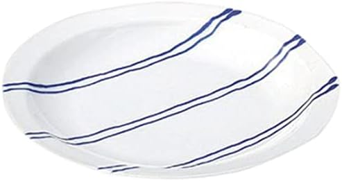 せともの本舗 Set of 10 Round Plates (Small) Striped (B) Bread Plates, 7.1 x 1.0 inches (18 x 2.5 cm), Arita Ware Japanese Tableware, Restaurant, Inn, Commercial Use