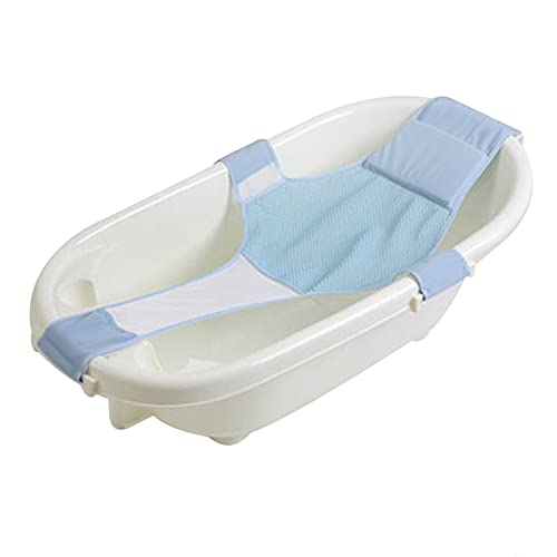 Baby Bath Cushion Pad Newborn Seat Support Net Bathtub Shower Net Shower Mesh Non-Slip Bath Seat Infant Bathing Support Cushion Adjustable Bathtub Shower Pad Shower Mesh Net Not Included Bathtub