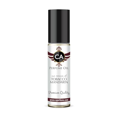 CA Perfume Impression of Tobacco Mandarin Unisex Fragrance Oil Amber Woody Scent Long Lasting Perfumes for Women &amp; Men Travel Size TSA Ready Mini Parfum Body Oil Roll-on 0.33 Fl Oz 10ml
