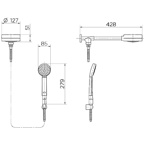 Chuveiro Technoshower com Desviador Cromado Docol