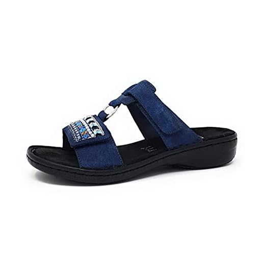 Rieker 608p6-14, Ciabatte Donna, Blu (Baltik 14), 36 EU