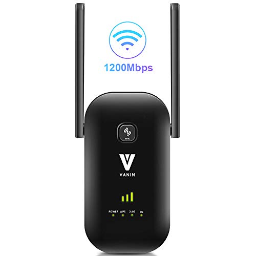 WiFi Range Extender -1200Mbps WiFi Repeater Wireless Signal Booster 2.4 & 5GHz Dual