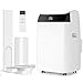 Climatiseur Portable 12000 BTU, Unité 3 En 1 Avec Tuyau d'évacuation, Fonctionnement Silencieux, Affichage Numérique, Télécommande, Minuterie 24 Heures, Kit d'Installation Pour Fenêtre