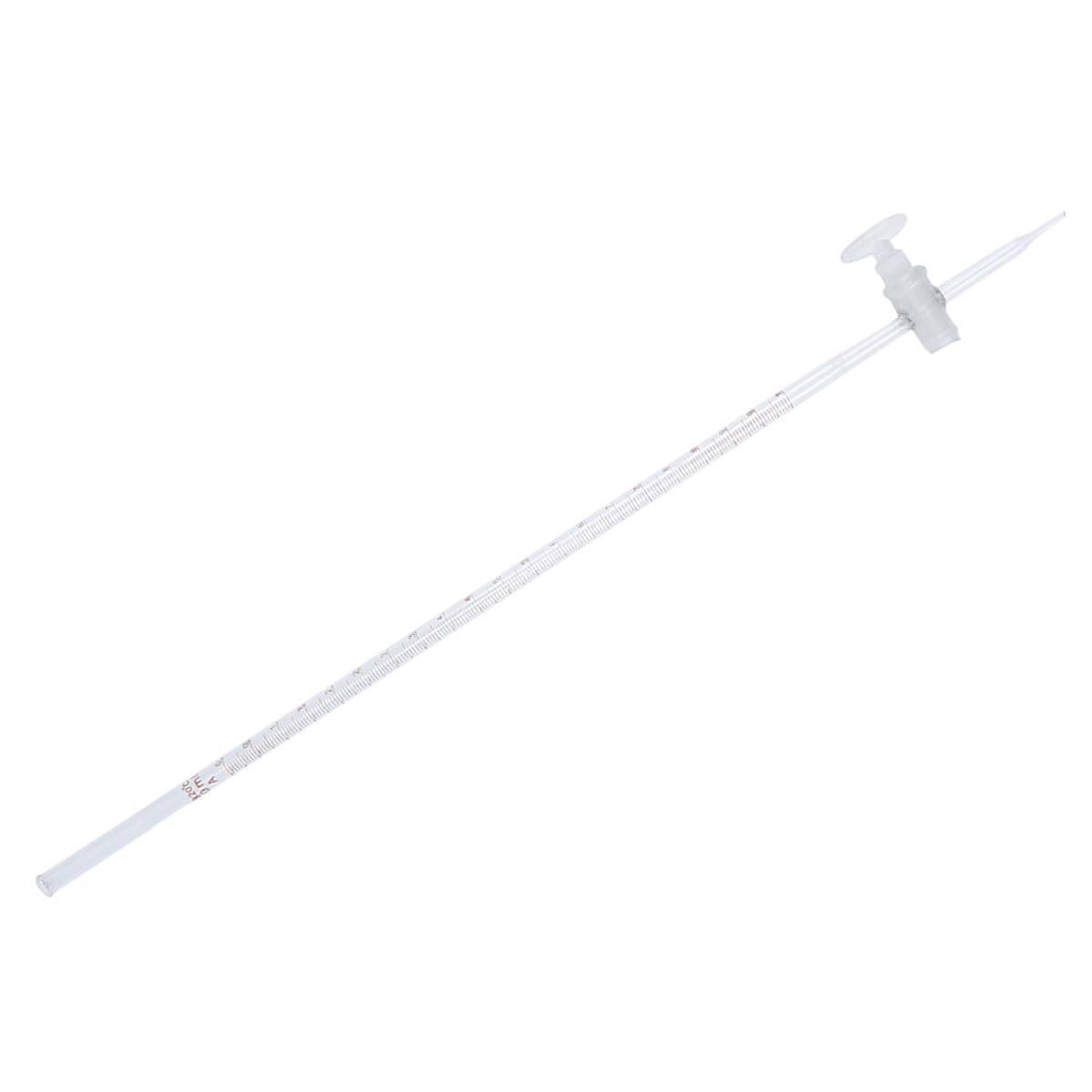 COLLBATH Burette de laboratoire chimique en verre borosilicate - Idéal pour la titration acide Équipé d'un robinet d'arrêt - Convient aux classes scolaires et aux expériences scientifiques