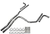 Truck Exhaust Kits- Cat-back 2.5" Dual Exhaust Kit with Side Exit No Tips