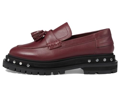 Image of Free People Teagan Tassel Loafers for Women - Sleek Leather Upper - Lugged Platform Sole - Synthetic Outsole