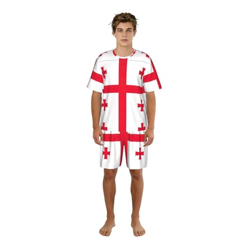 Pyjama Géorgie homme élégant vêtement de nuit imprimé décontracté