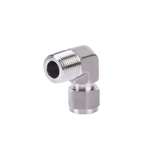 Elbow 1/2" BSPT Male 1/8"-1" 2-25mm Tube Compression Union(25.4mm 1 Inch)