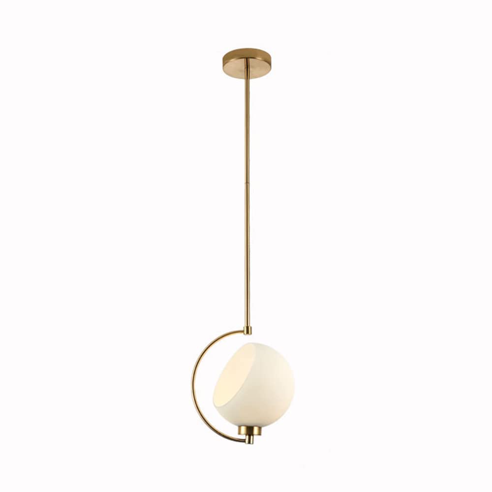 Lampe à suspension en verre lustre suspendu LED pour luminaire d'intérieur de salon et cuisine